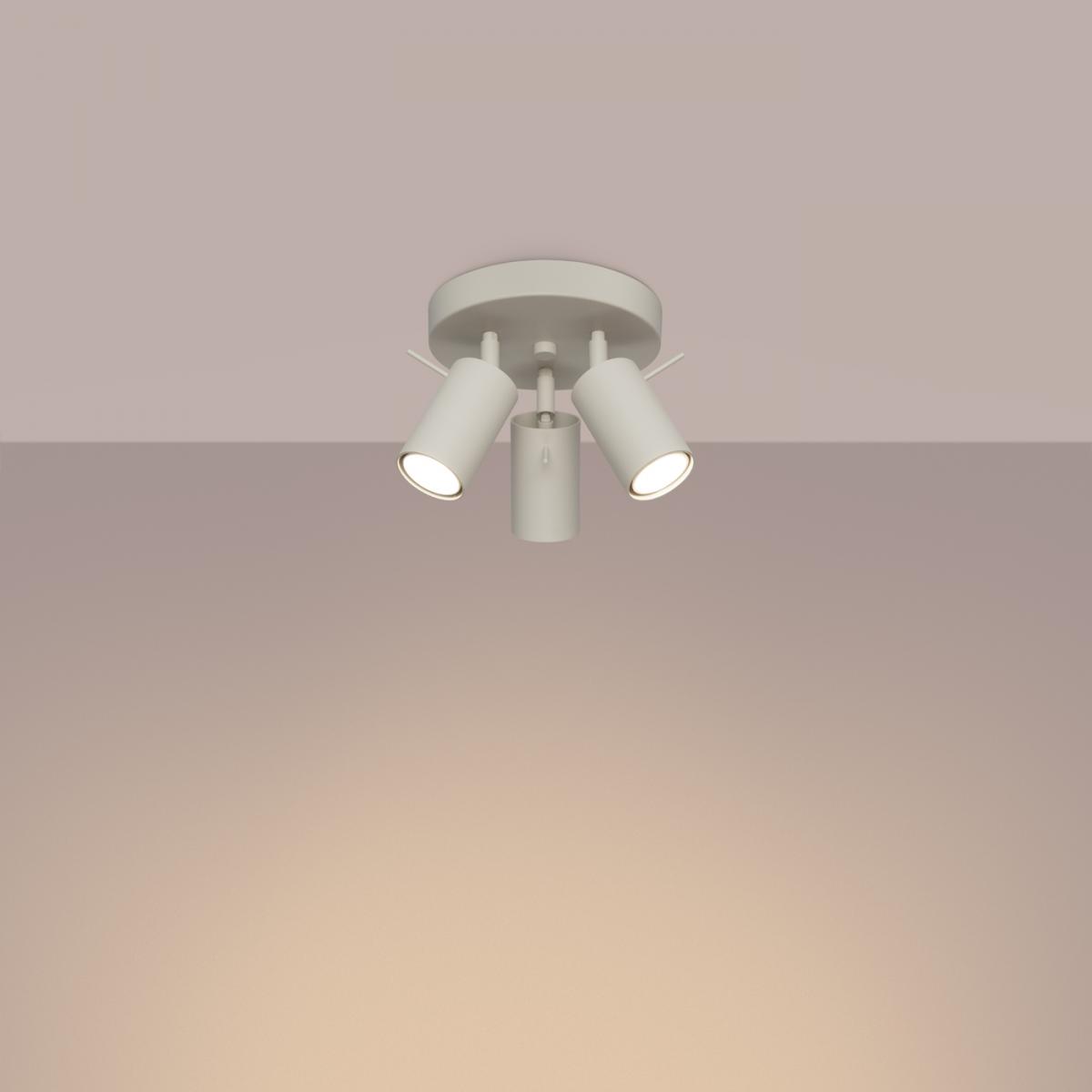 Sollux Lámpara de techo RING 3P beige N/A