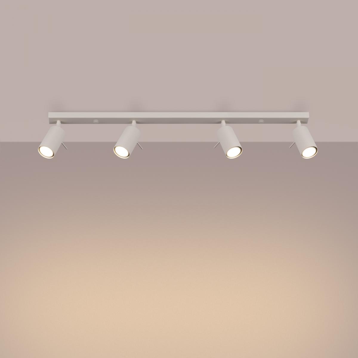 Sollux Lámpara de techo RING 4L beige N/A