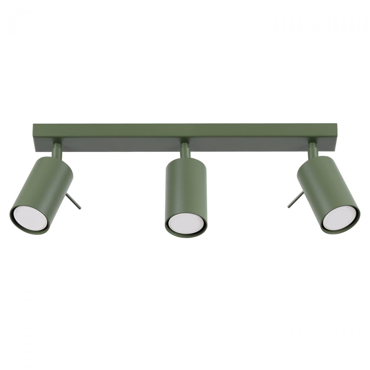 Sollux Lámpara de techo RING 3L verde oliva N/A