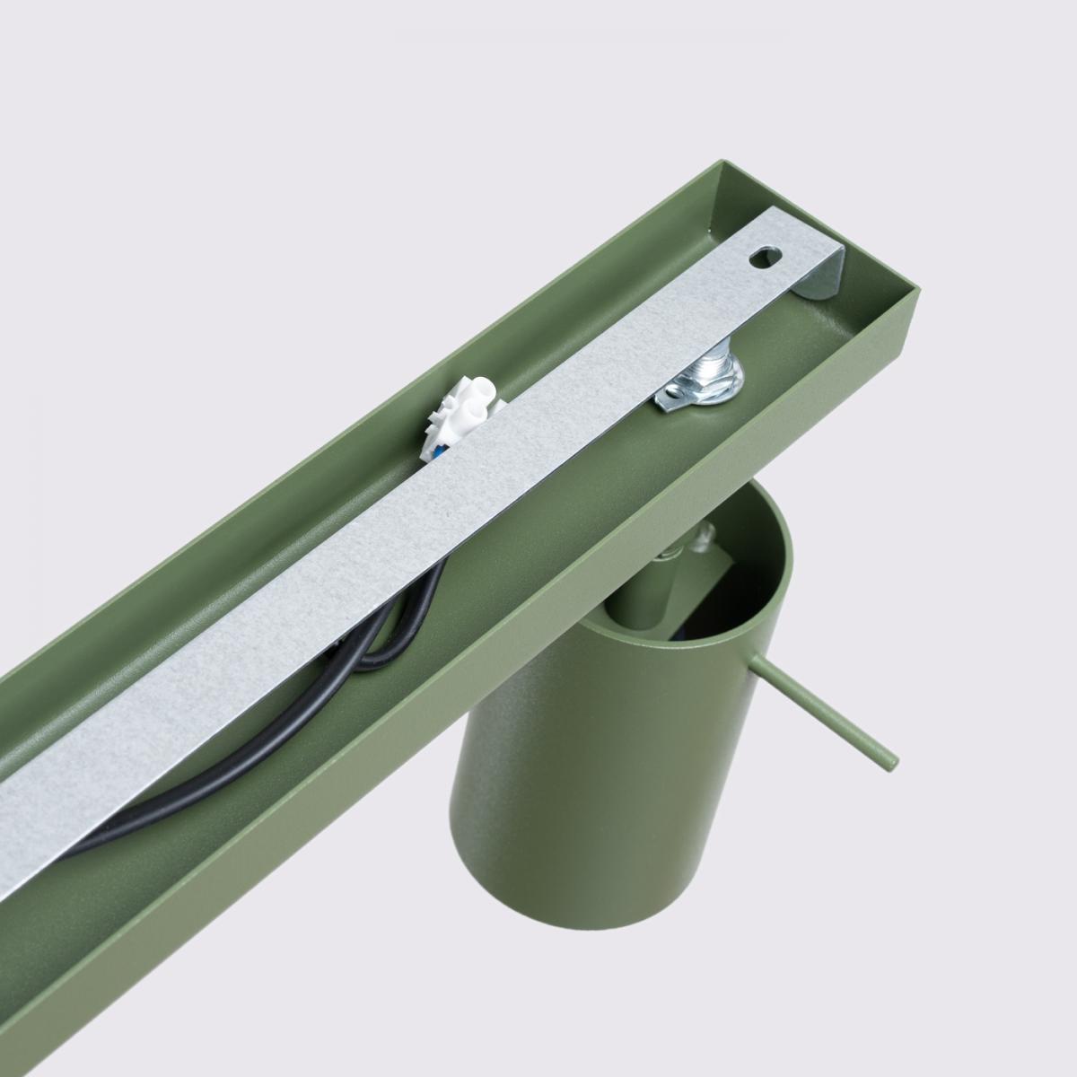 Sollux Lámpara de techo RING 4L verde oliva N/A