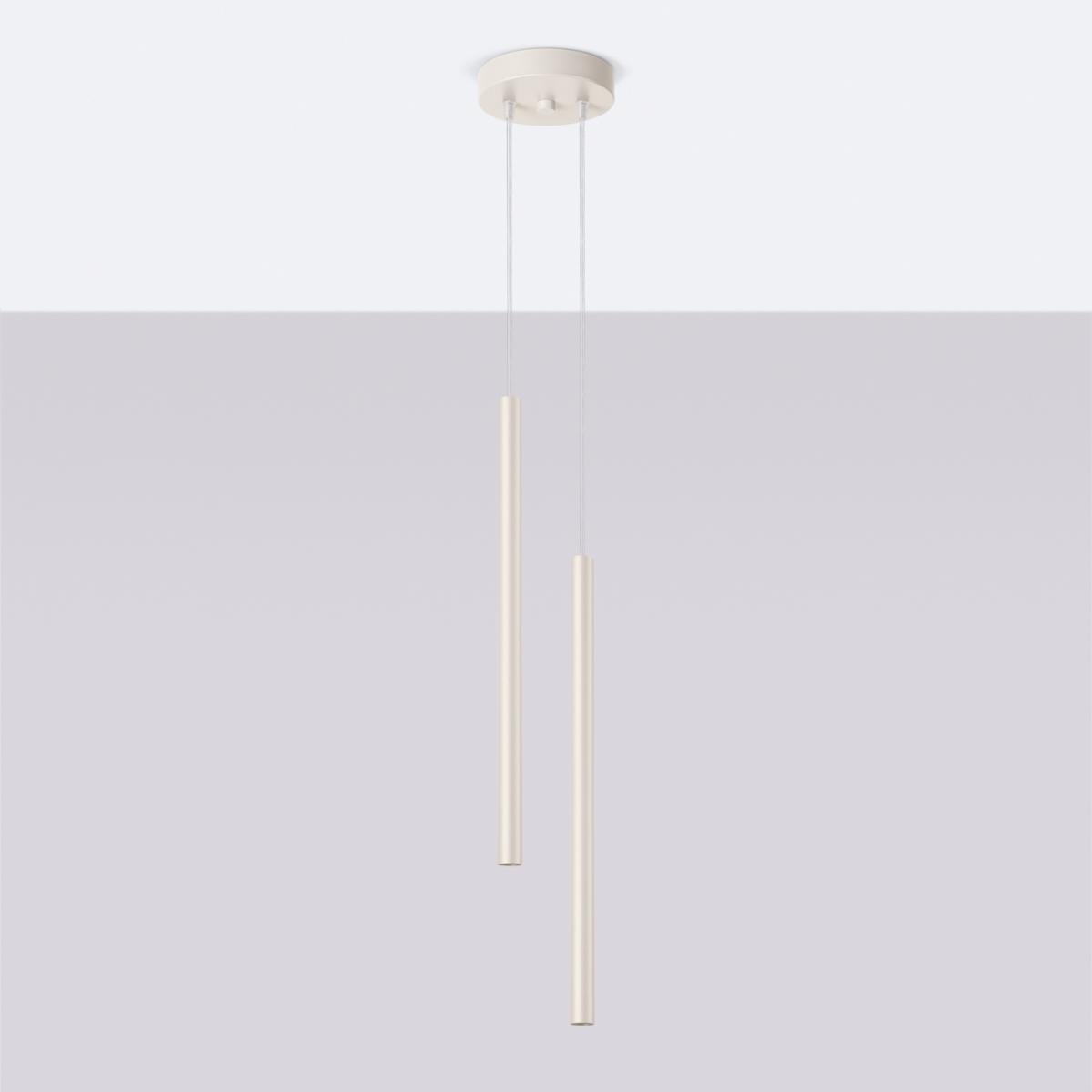 Sollux Lámpara colgante PASTELO 2 beige N/A