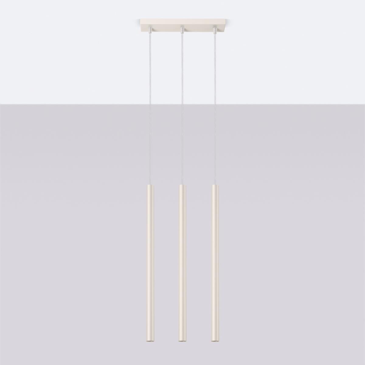 Sollux Lámpara colgante PASTELO 3 beige N/A