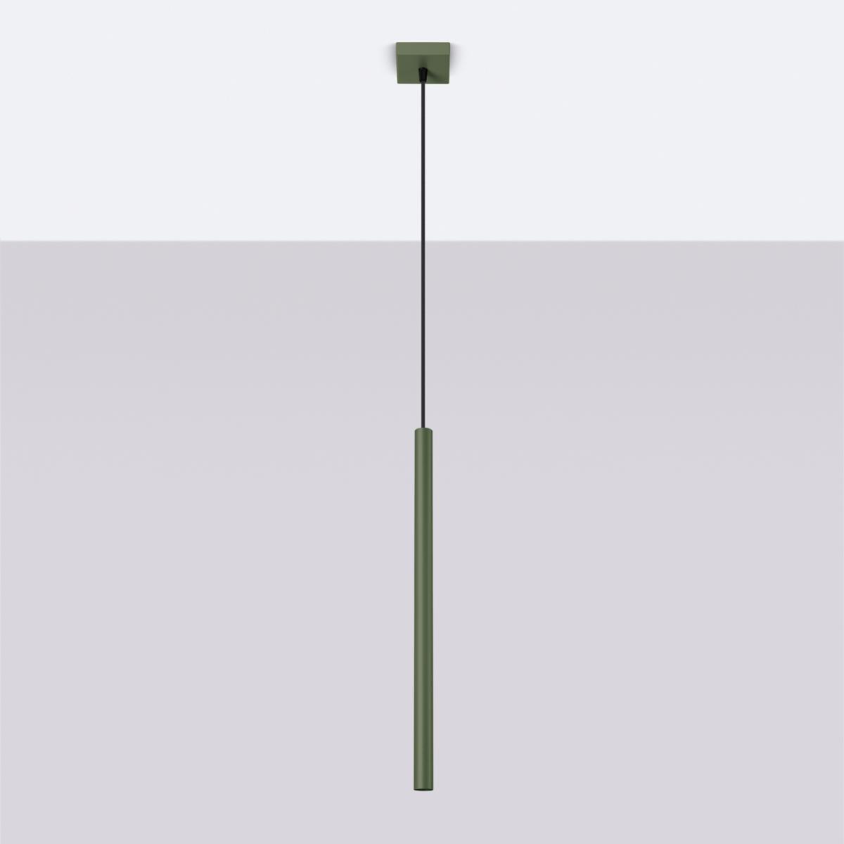 Sollux Lámpara colgante PASTELO 1 verde oliva N/A