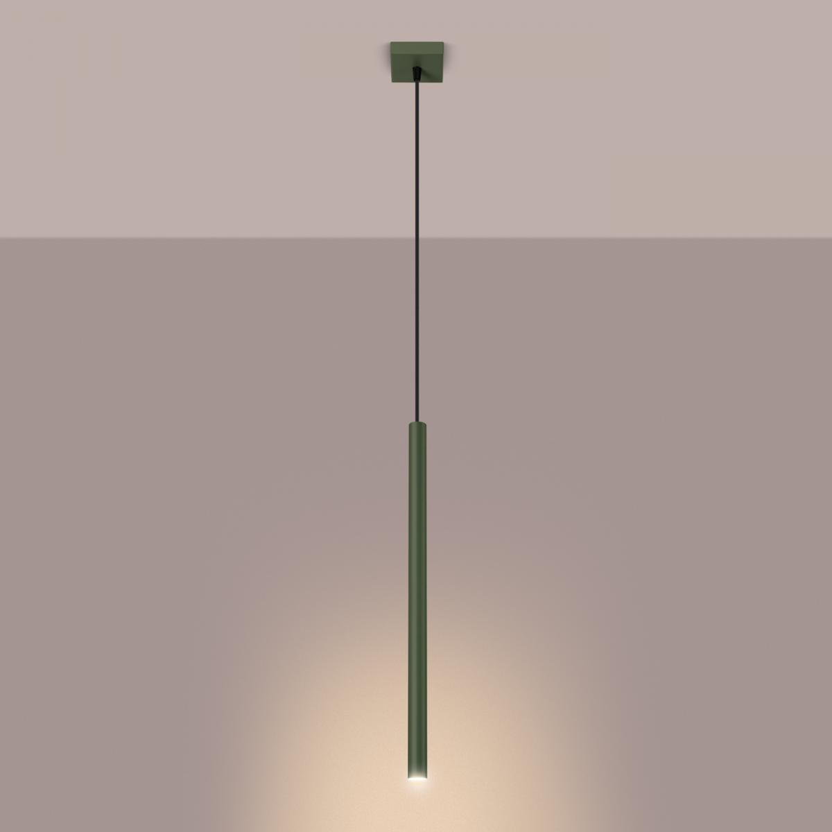 Sollux Lámpara colgante PASTELO 1 verde oliva N/A