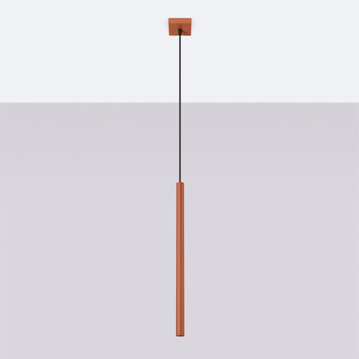 Sollux Lámpara colgante PASTELO 1 rojo ocre N/A