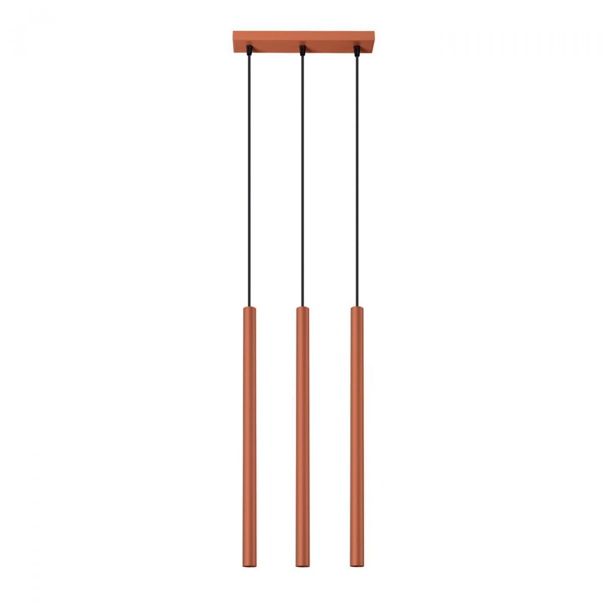 Sollux Lámpara colgante PASTELO 3 rojo ocre N/A