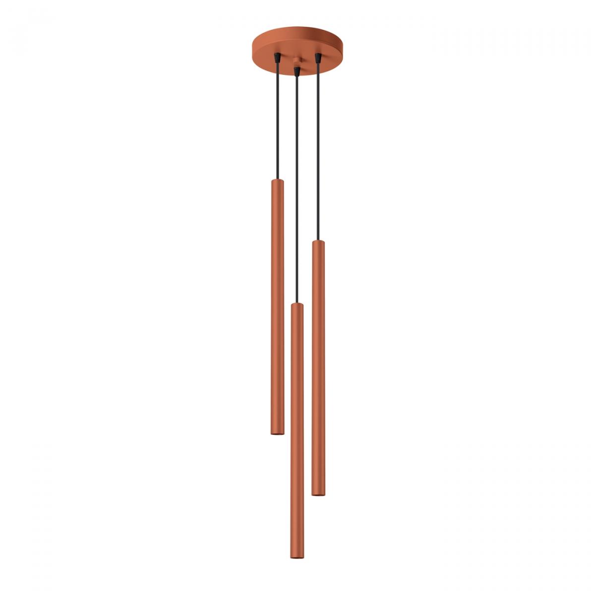 Sollux Lámpara colgante PASTELO 3P rojo ocre N/A