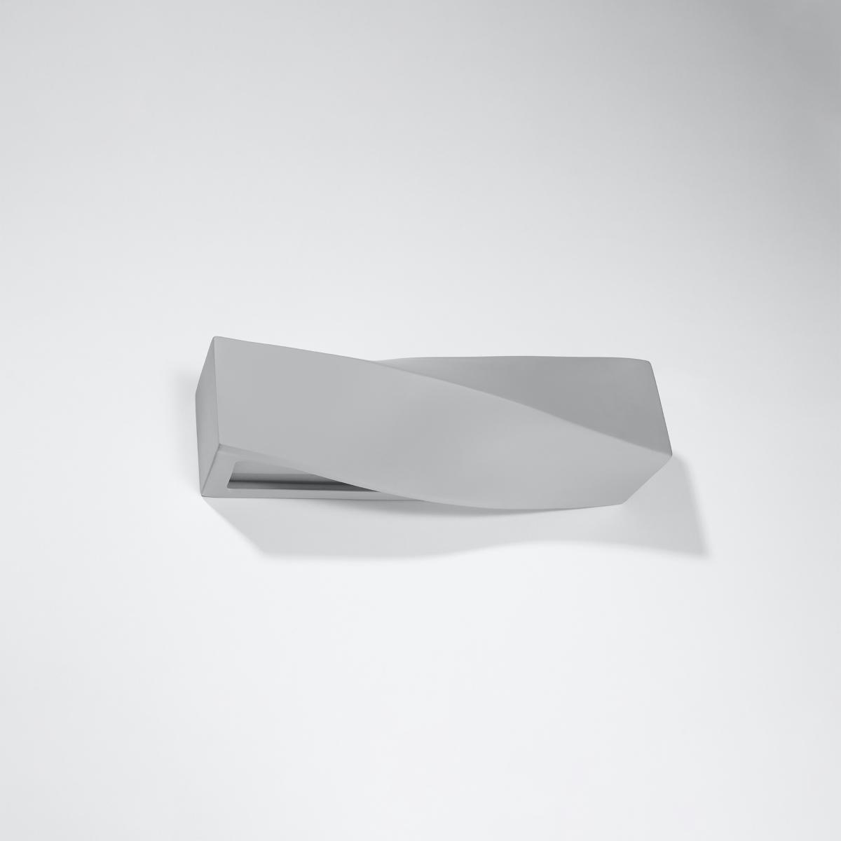 Sollux Aplique de cerámica SIGMA gris 