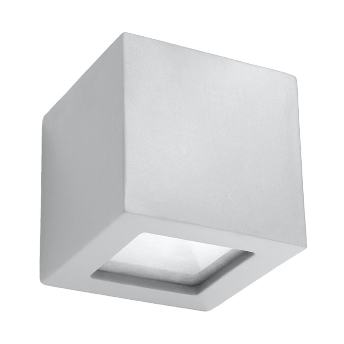 Sollux Aplique de cerámica LEO gris 