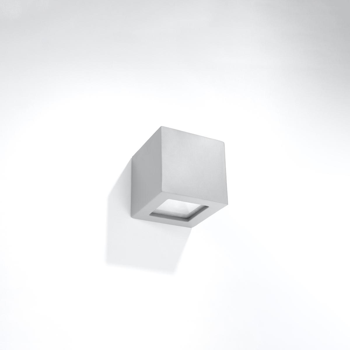 Sollux Aplique de cerámica LEO gris 