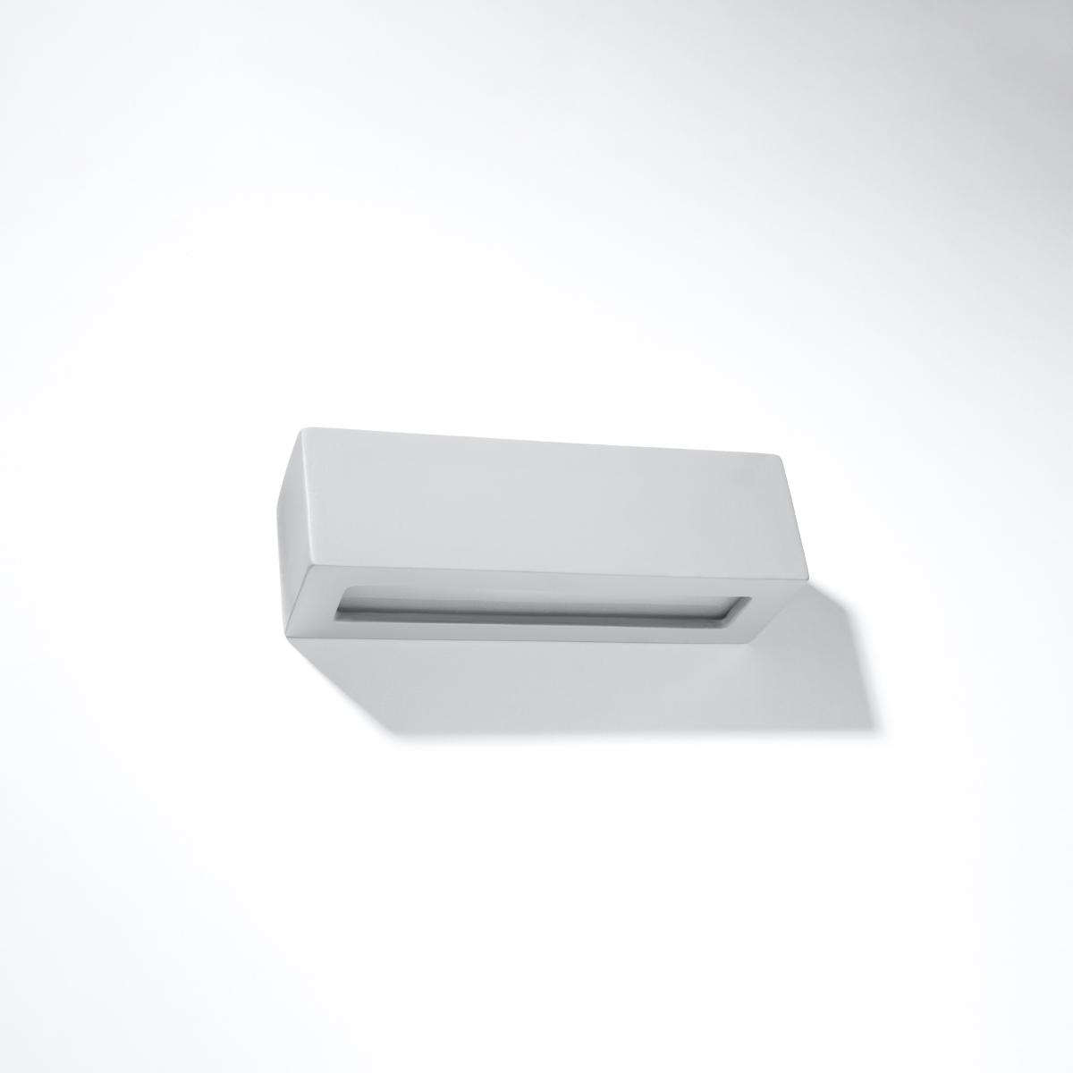 Sollux Aplique de cerámica VEGA gris 