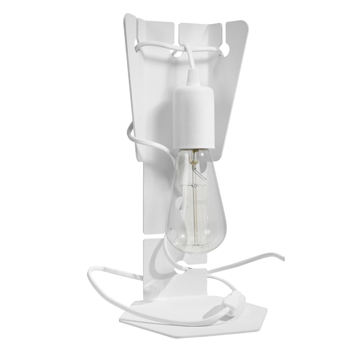 Sollux Lámpara de mesa ARBY blanca 