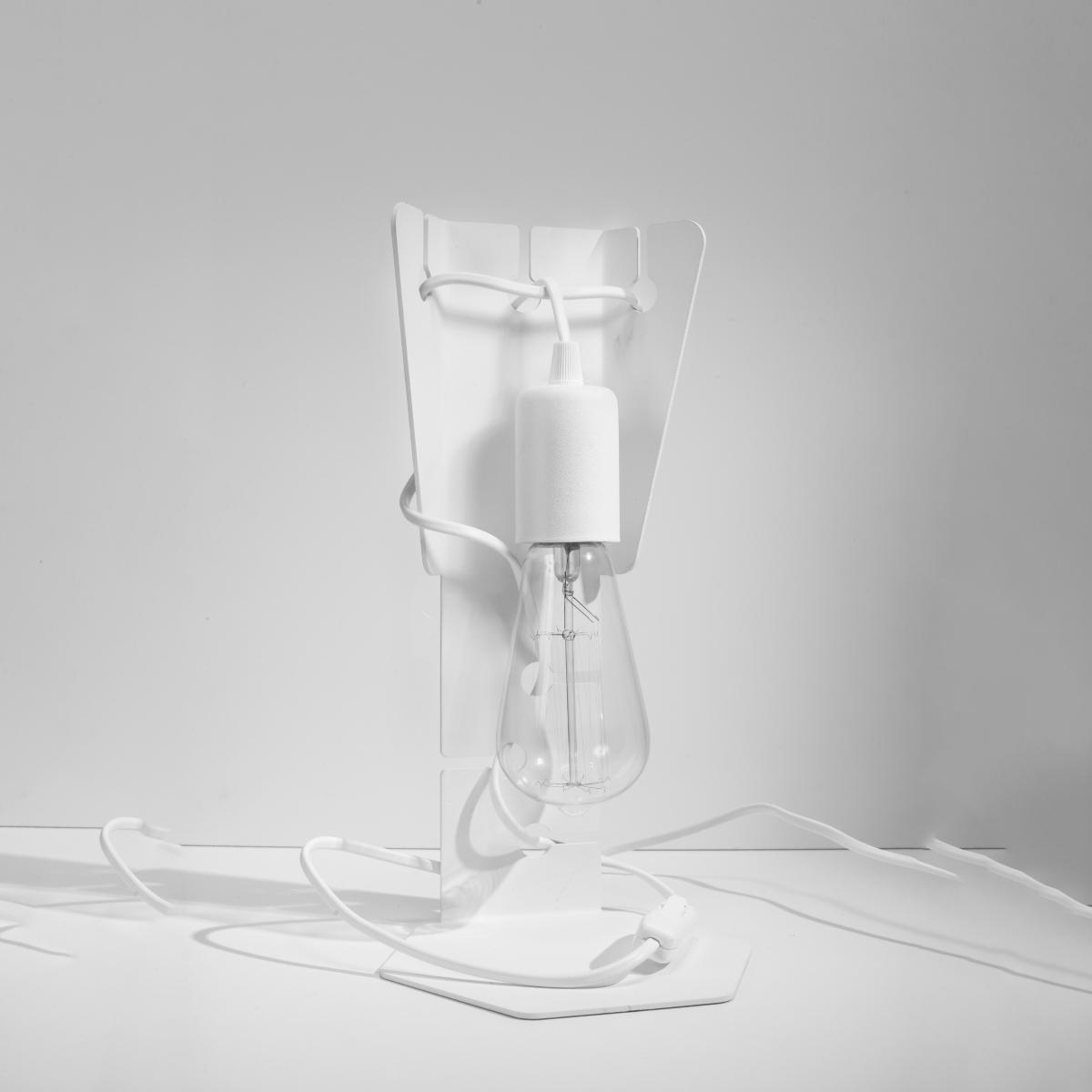 Sollux Lámpara de mesa ARBY blanca 