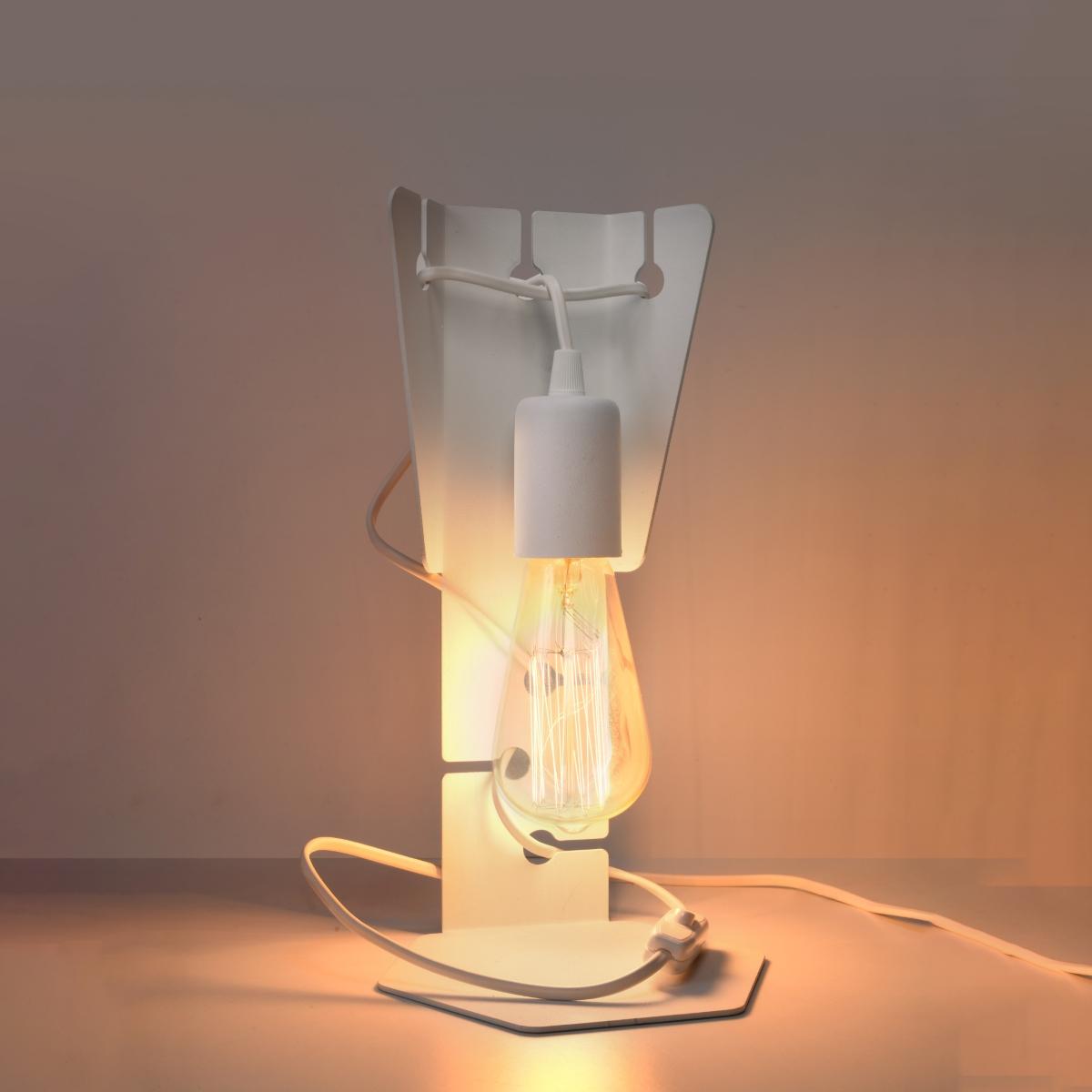 Sollux Lámpara de mesa ARBY blanca 