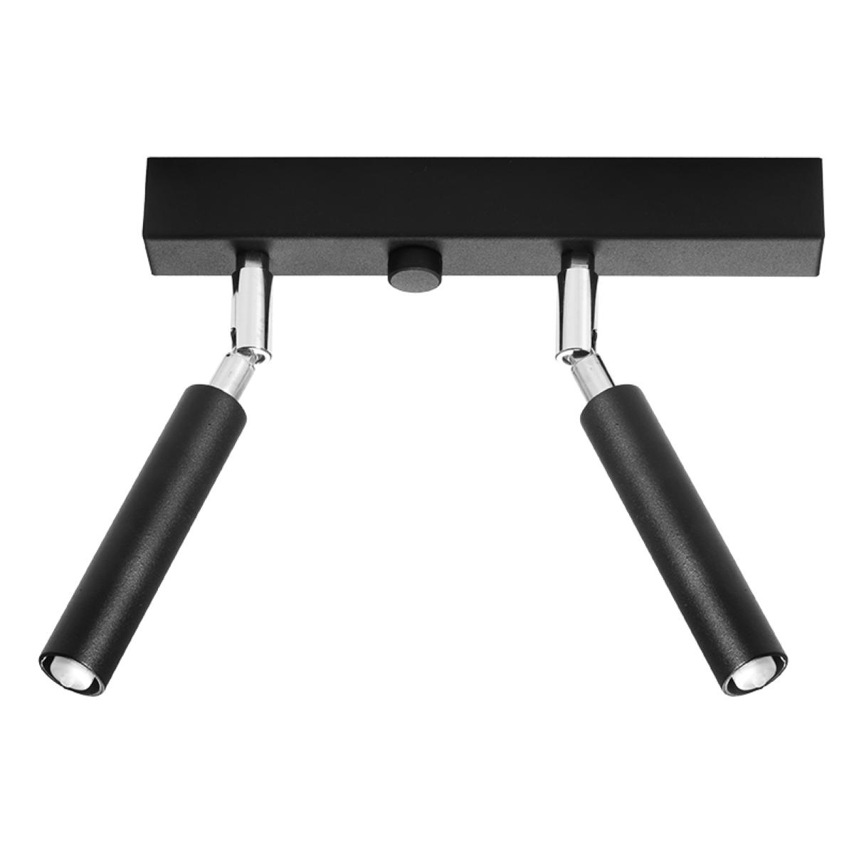 Sollux Lámpara de techo EYETECH 2 negra 