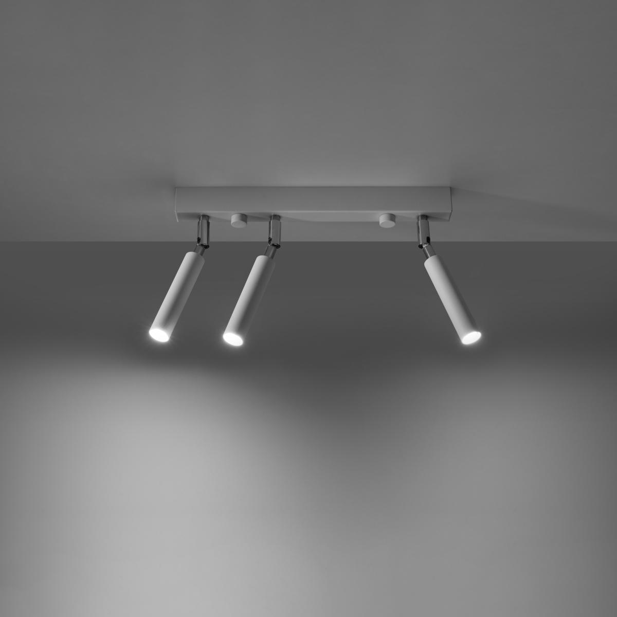 Sollux Lámpara de techo EYETECH 3 blanca 