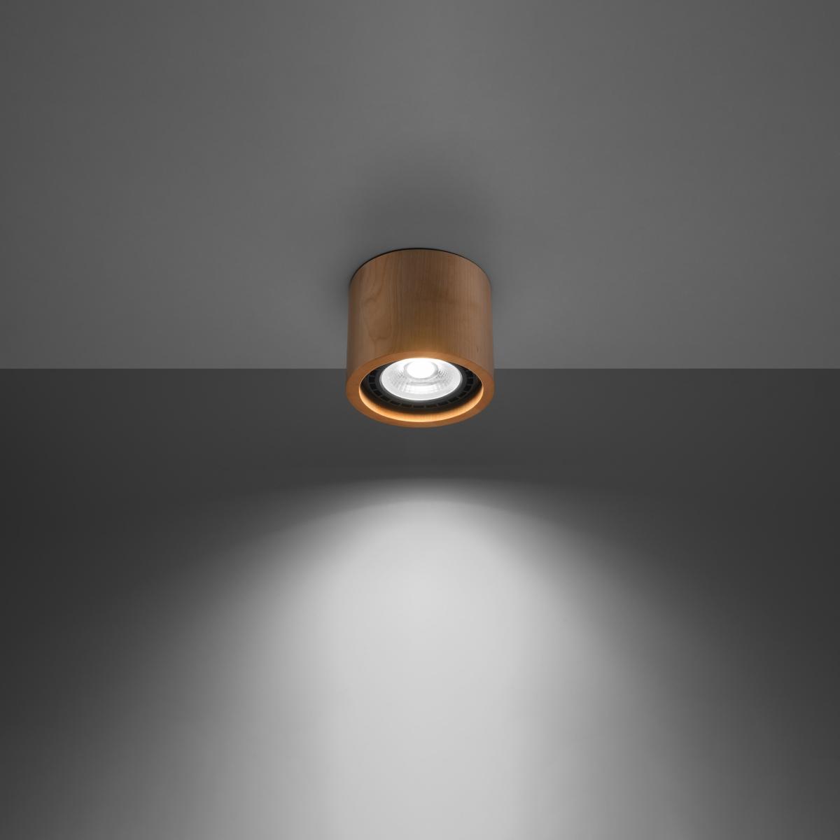 Sollux Plafond BASIC 1 madera natural 