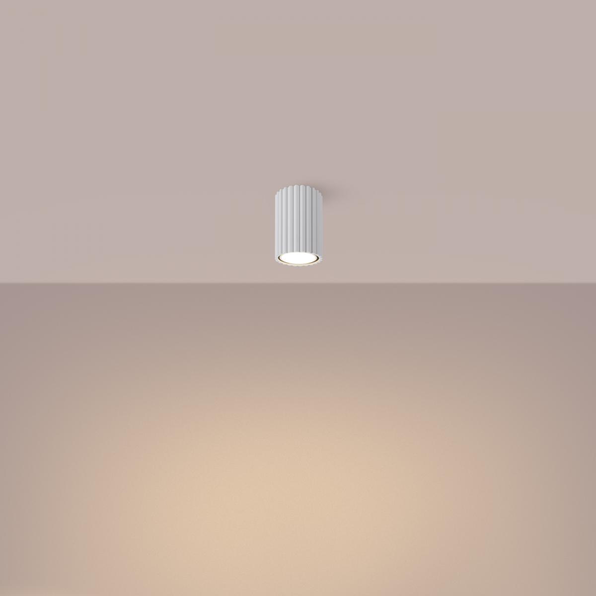 Sollux Lámpara de techo KARBON 10 blanca N/A