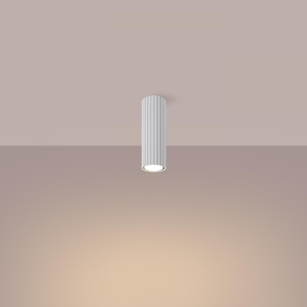 Sollux Lámpara de techo KARBON 20 blanca N/A