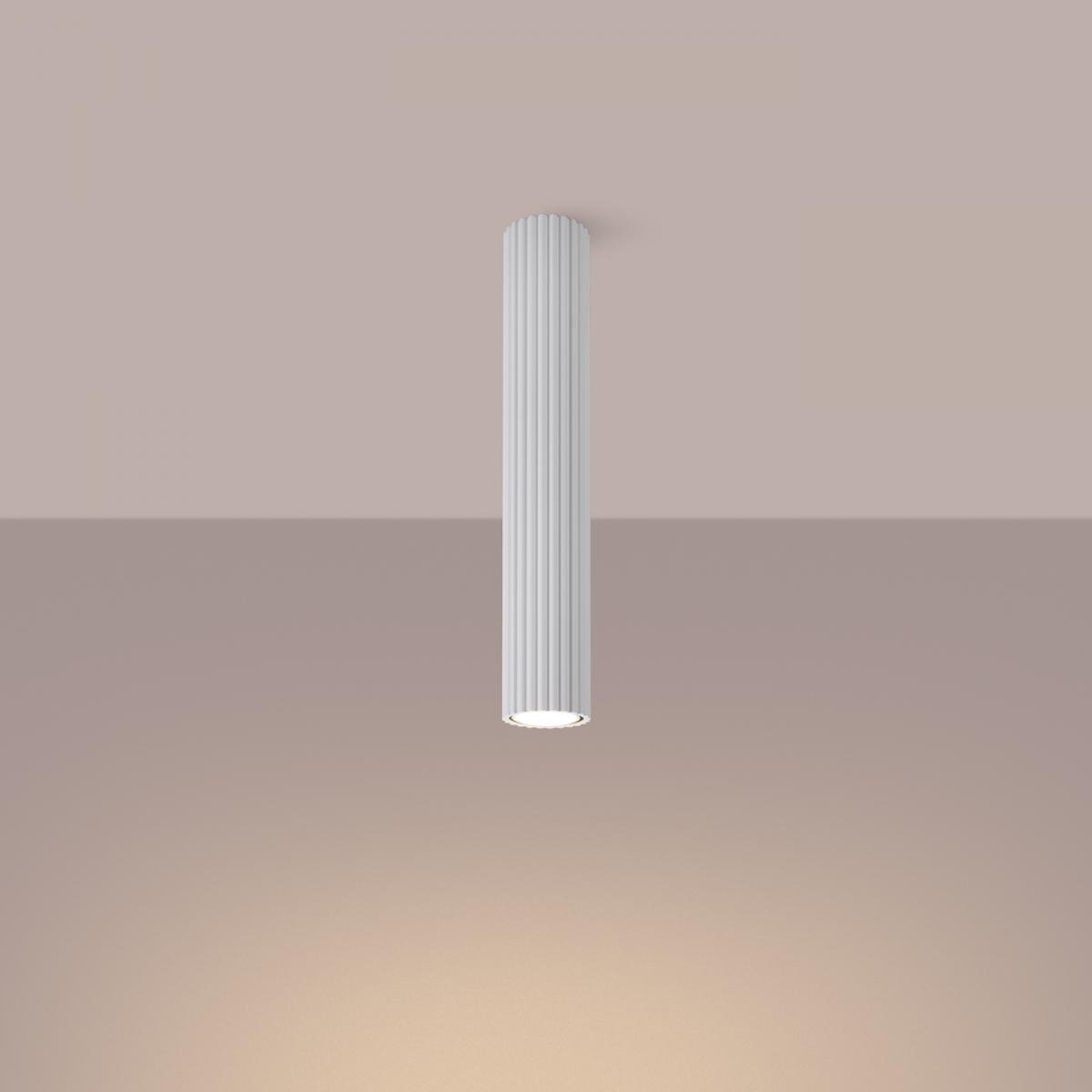 Sollux Lámpara de techo KARBON 40 blanca N/A