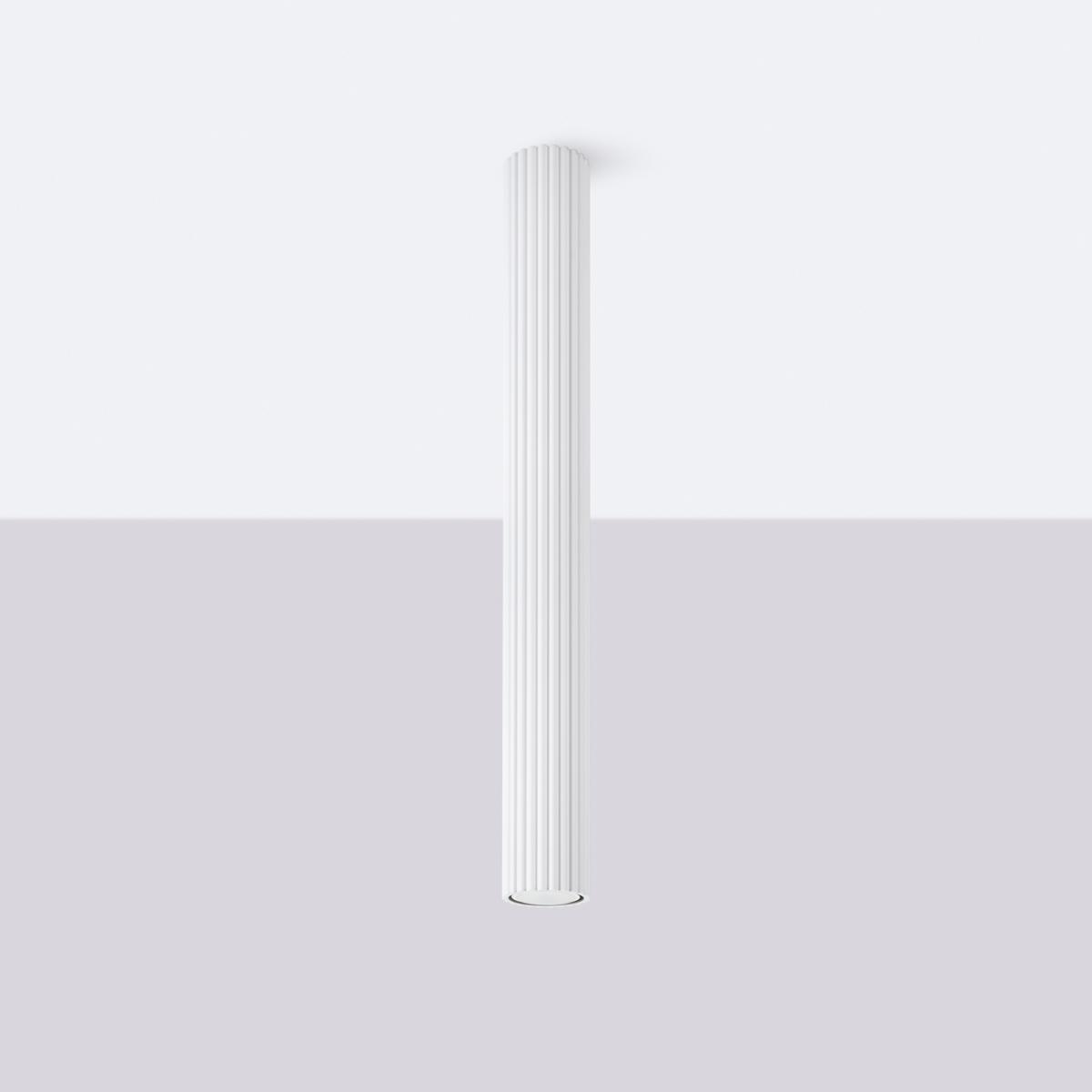 Sollux Lámpara de techo KARBON 60 blanca N/A