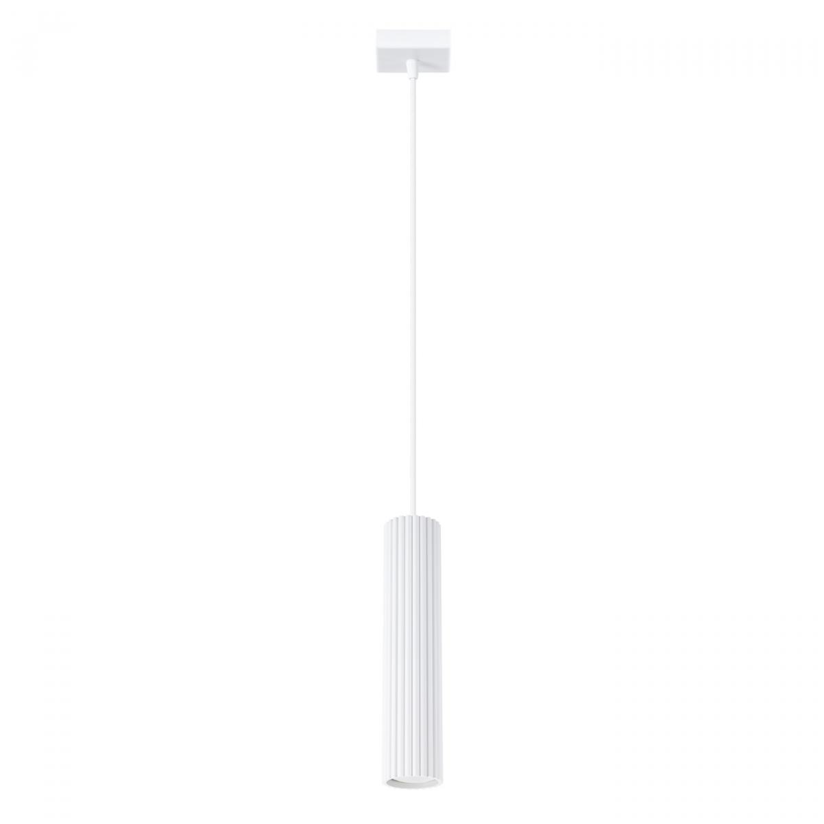 Sollux Lámpara colgante KARBON 1 blanco N/A