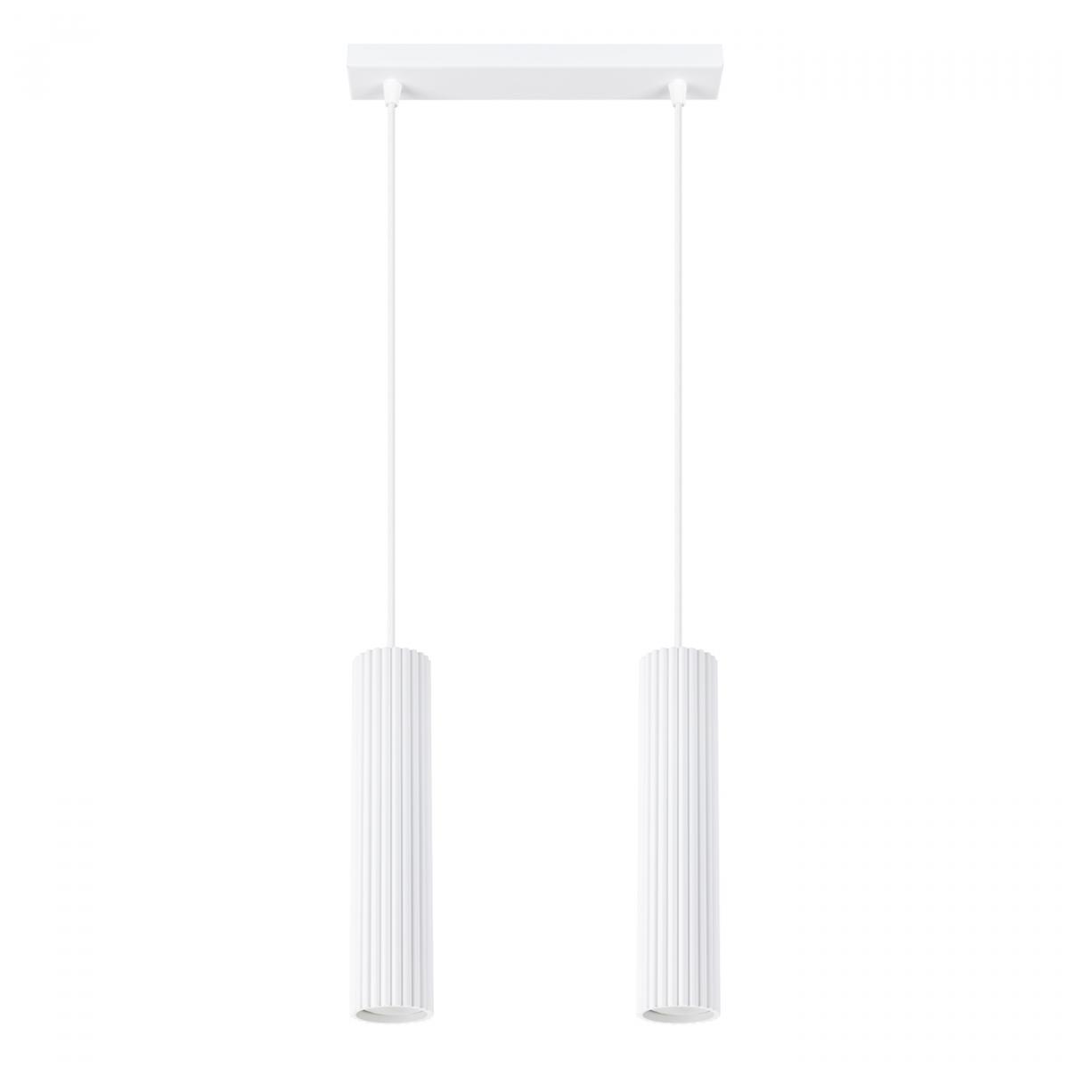 Sollux Lámpara colgante KARBON 2 blanca N/A