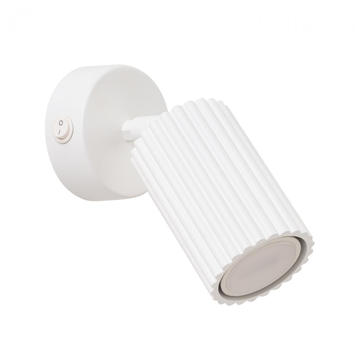 Sollux Aplique KARBON blanco con interruptor N/A