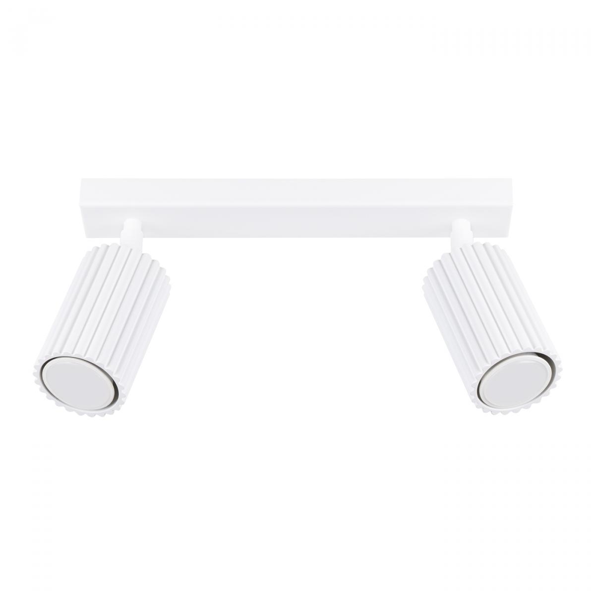 Sollux Lámpara de techo KARBON 2 blanca N/A