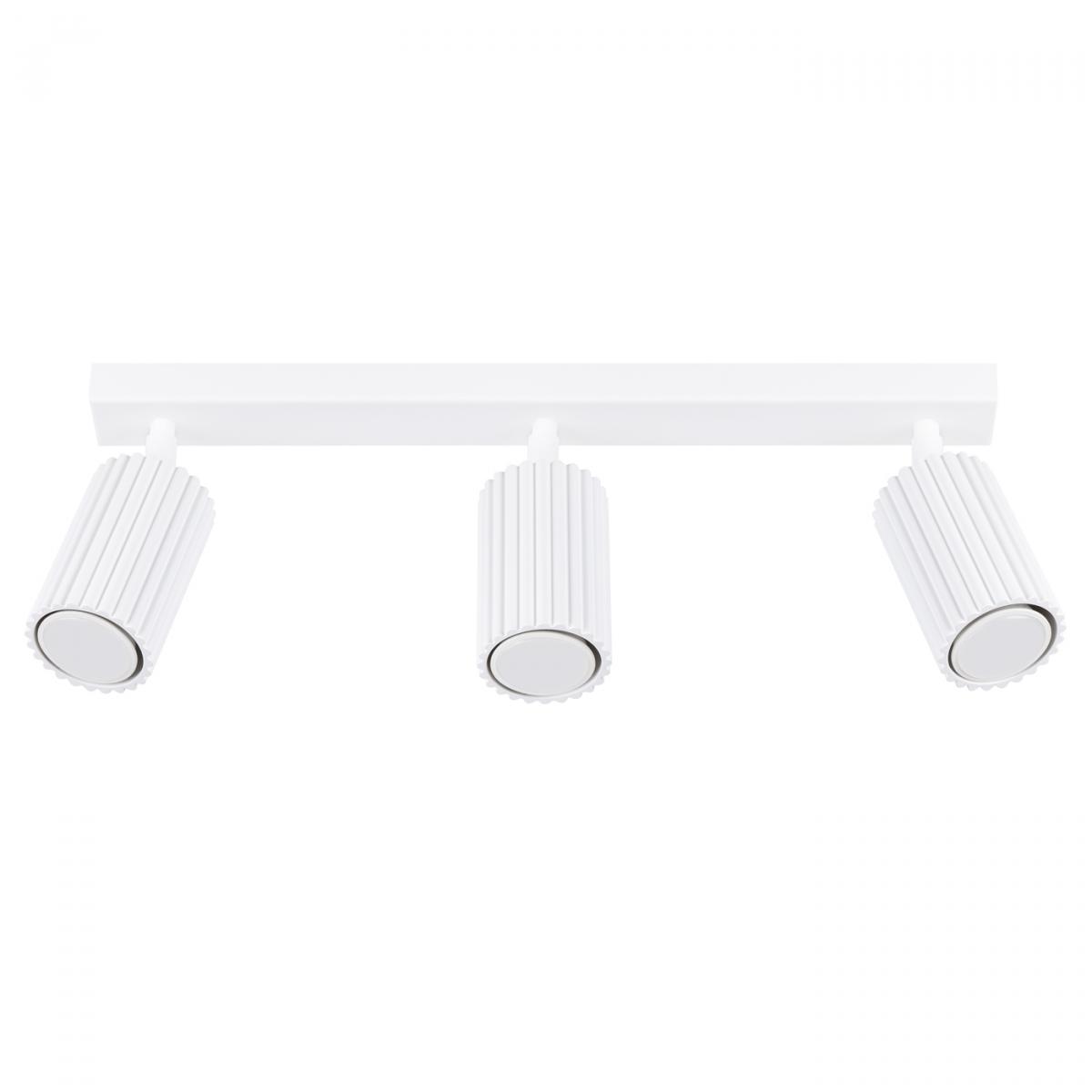 Sollux Lámpara de techo KARBON 3L blanca N/A