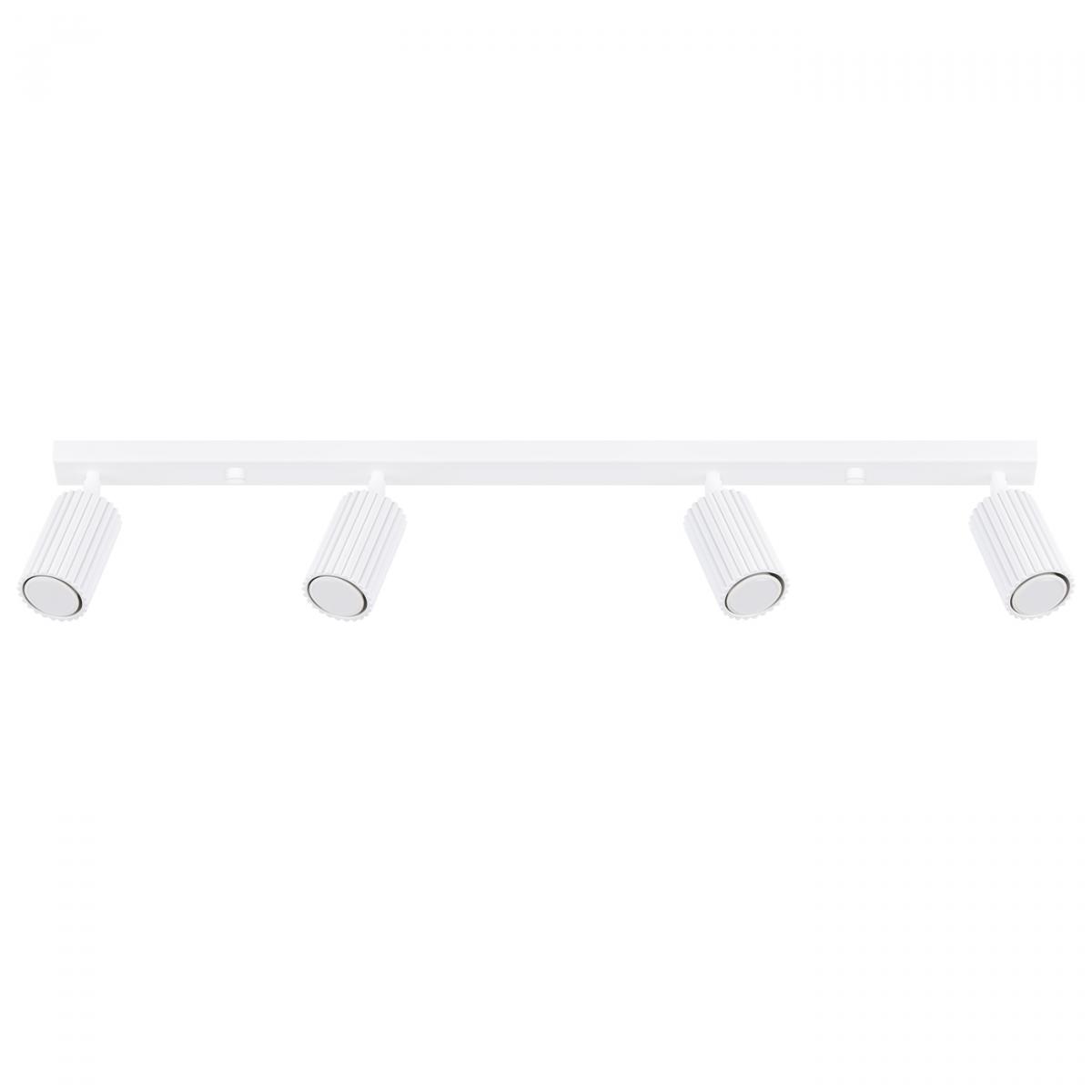 Sollux Lámpara de techo KARBON 4L blanca N/A