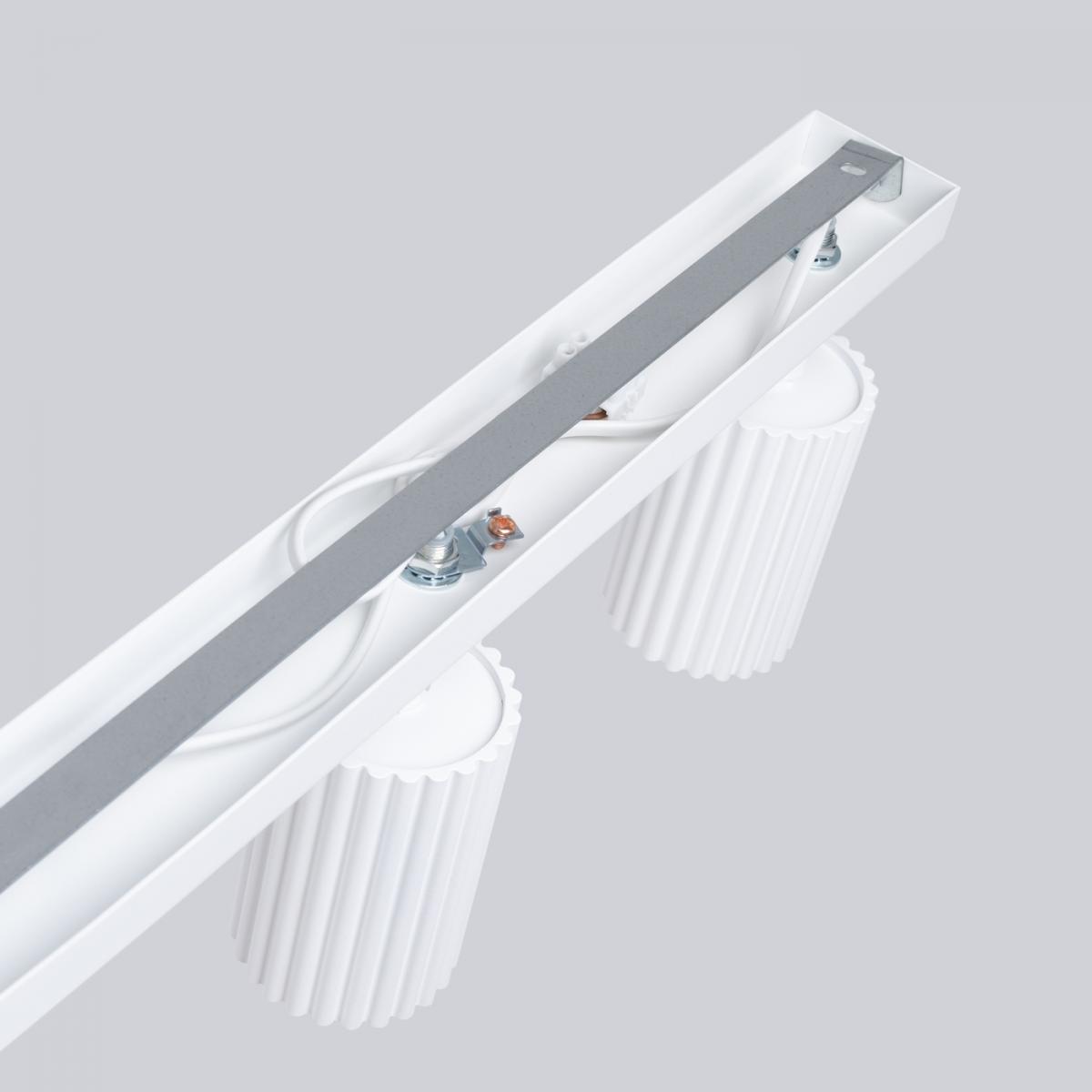 Sollux Lámpara de techo KARBON 4L blanca N/A