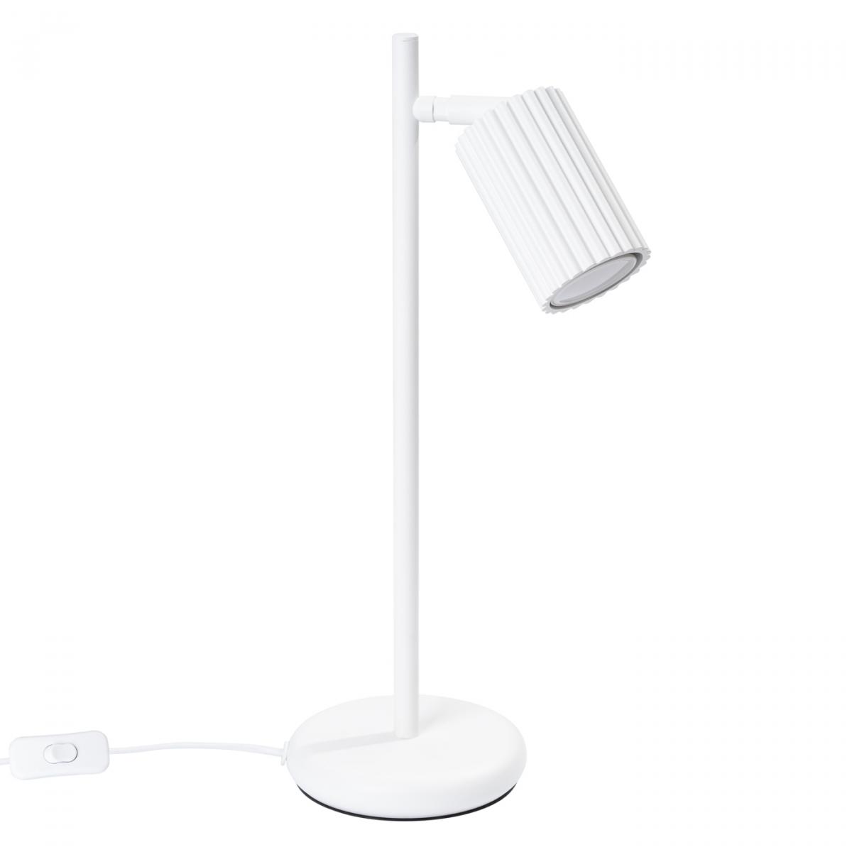 Sollux Lámpara de mesa KARBON blanca N/A