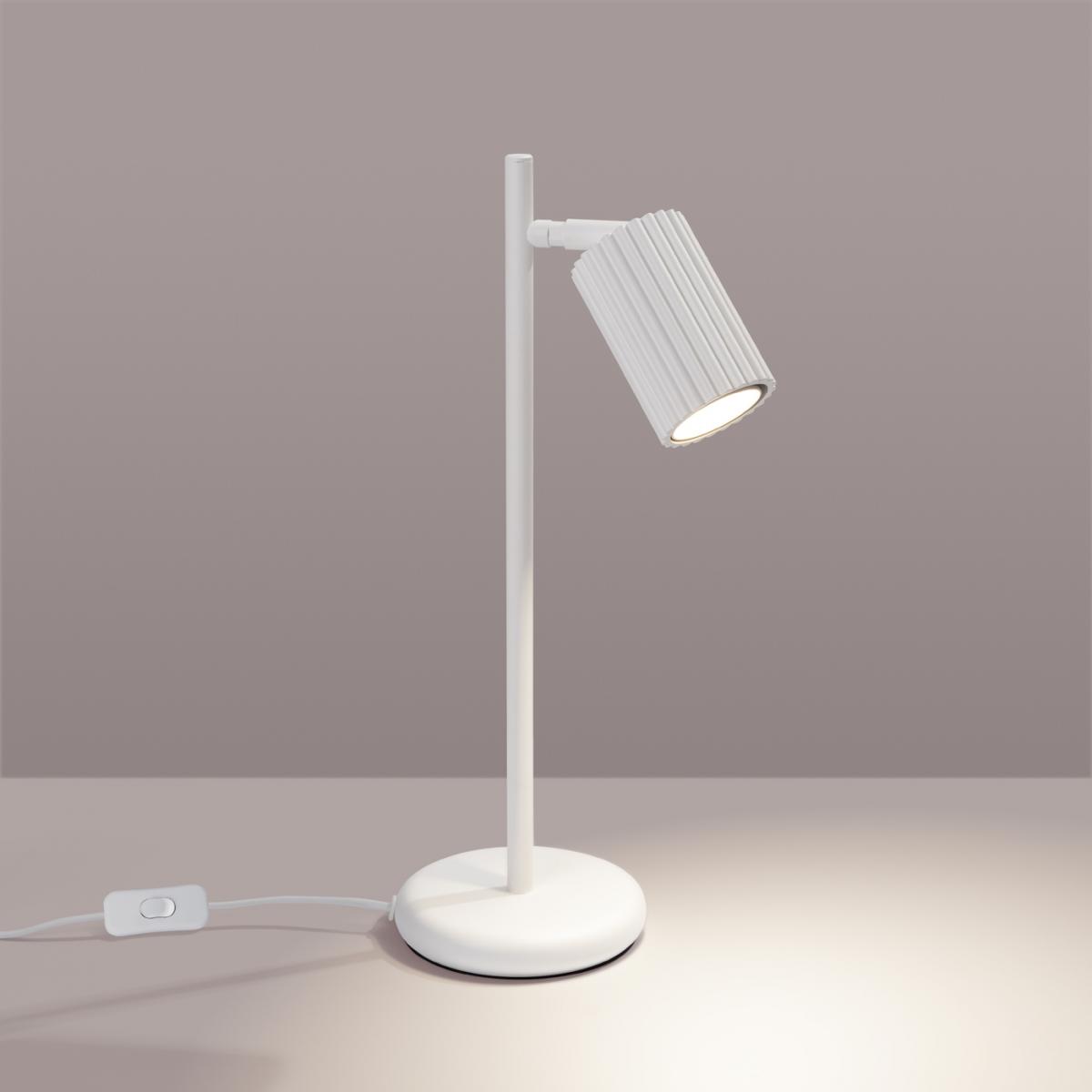 Sollux Lámpara de mesa KARBON blanca N/A