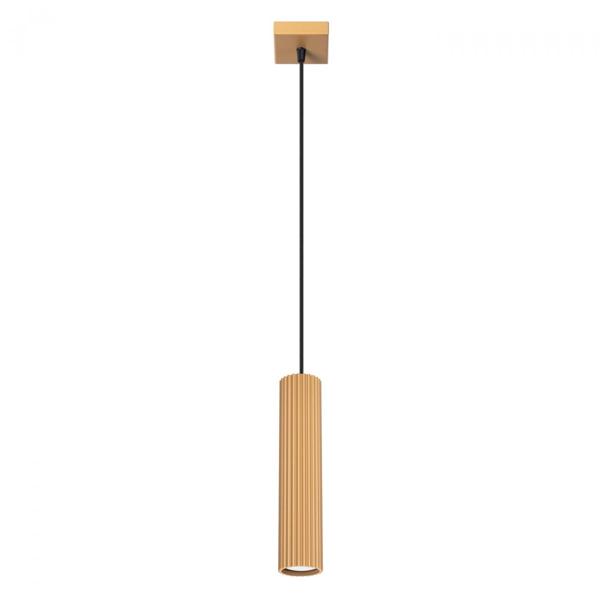 Sollux Lámpara colgante KARBON 1 oro N/A