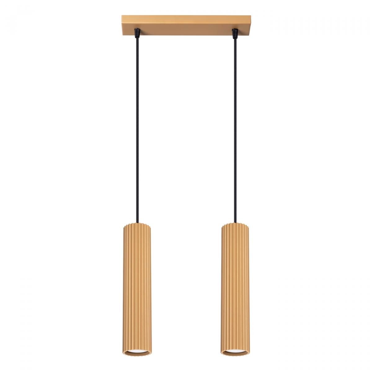 Sollux Lámpara colgante KARBON 2 oro N/A