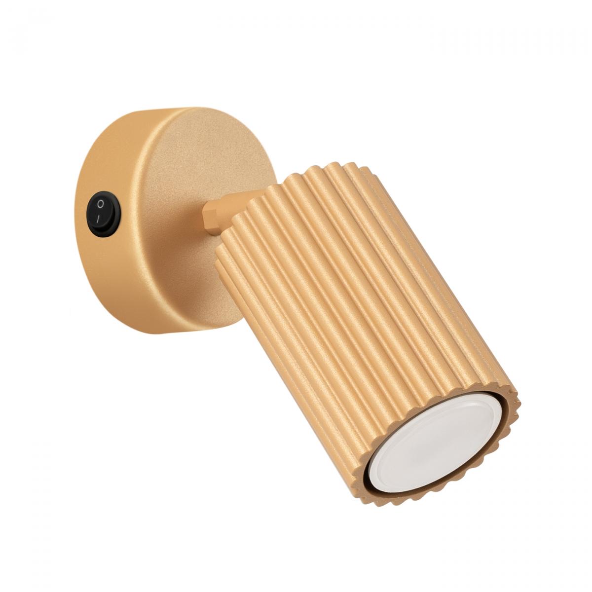 Sollux Aplique KARBON oro con interruptor N/A