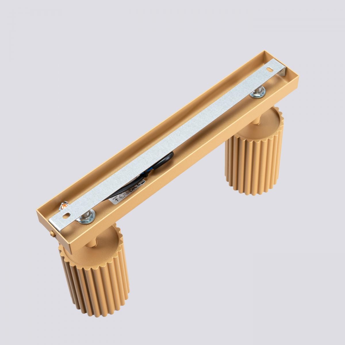 Sollux Lámpara de techo KARBON 2 oro N/A