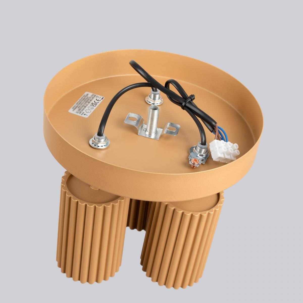 Sollux Lámpara de techo KARBON 3P oro N/A