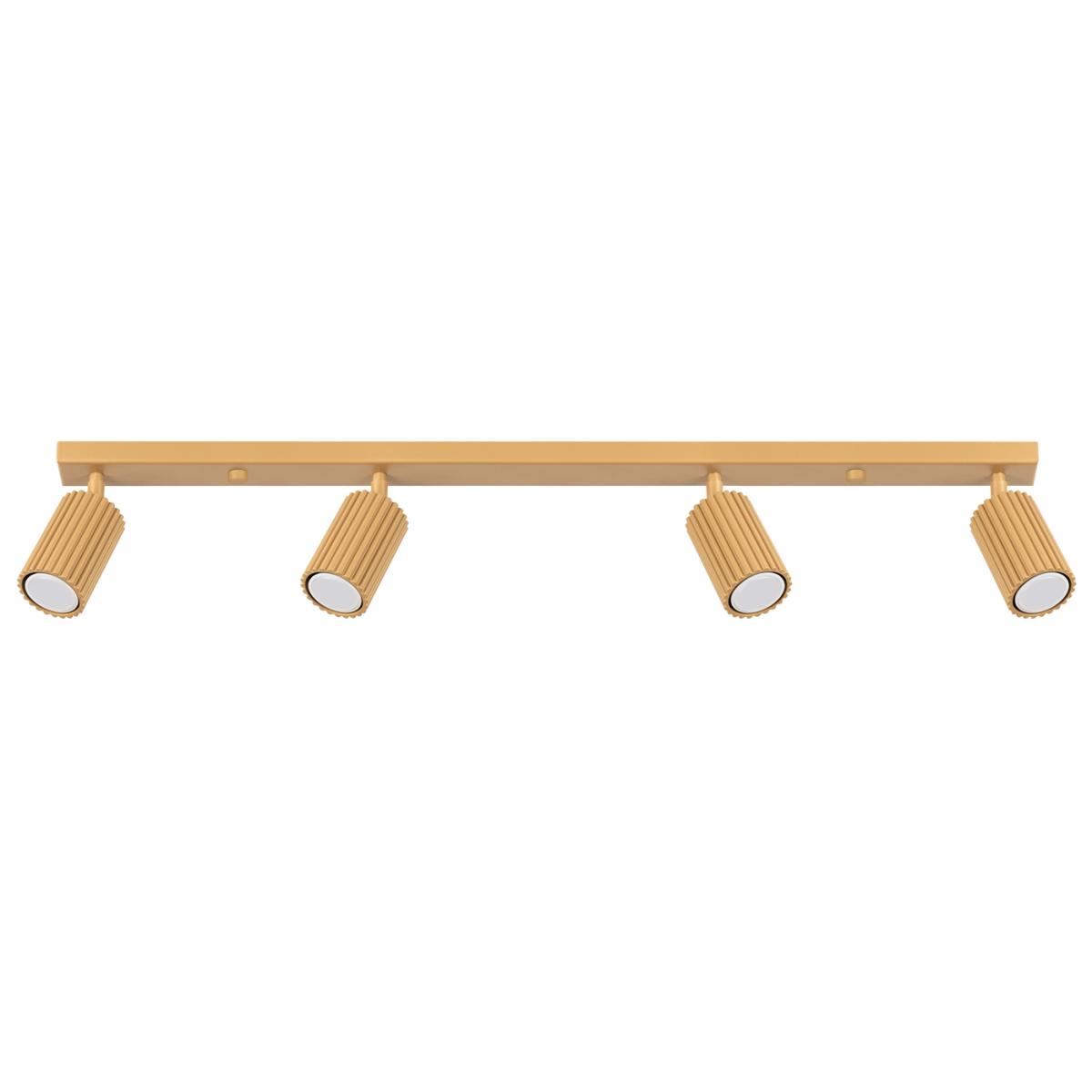 Sollux Lámpara de techo KARBON 4L oro N/A