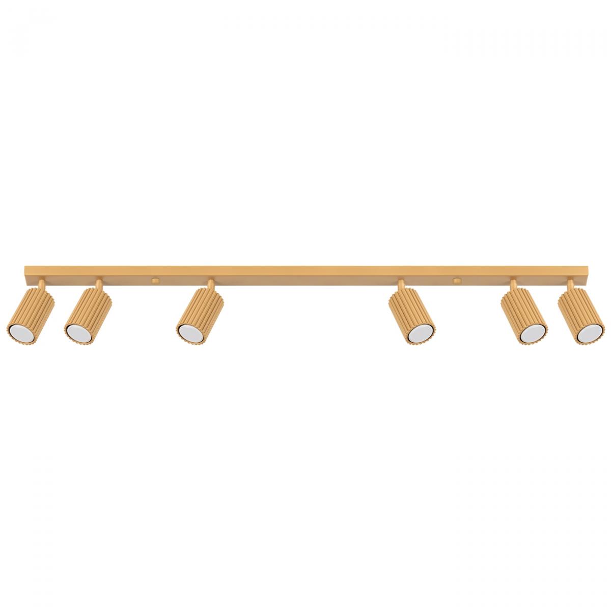 Sollux Lámpara de techo KARBON 6L oro N/A