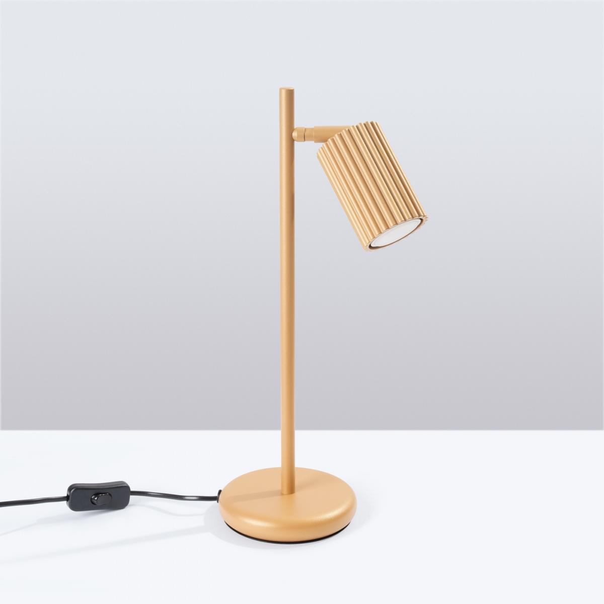Sollux Lámpara de mesa KARBON oro N/A