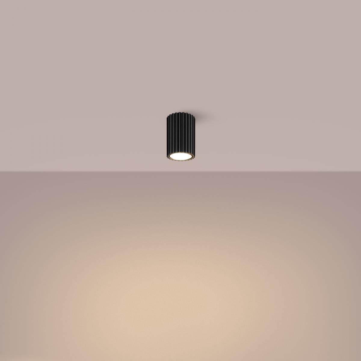 Sollux Lámpara de techo KARBON 10 negra N/A