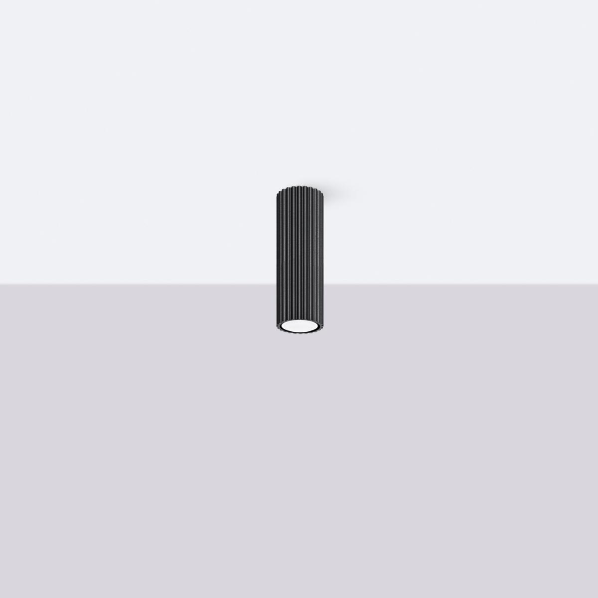 Sollux Lámpara de techo KARBON 20 negra N/A