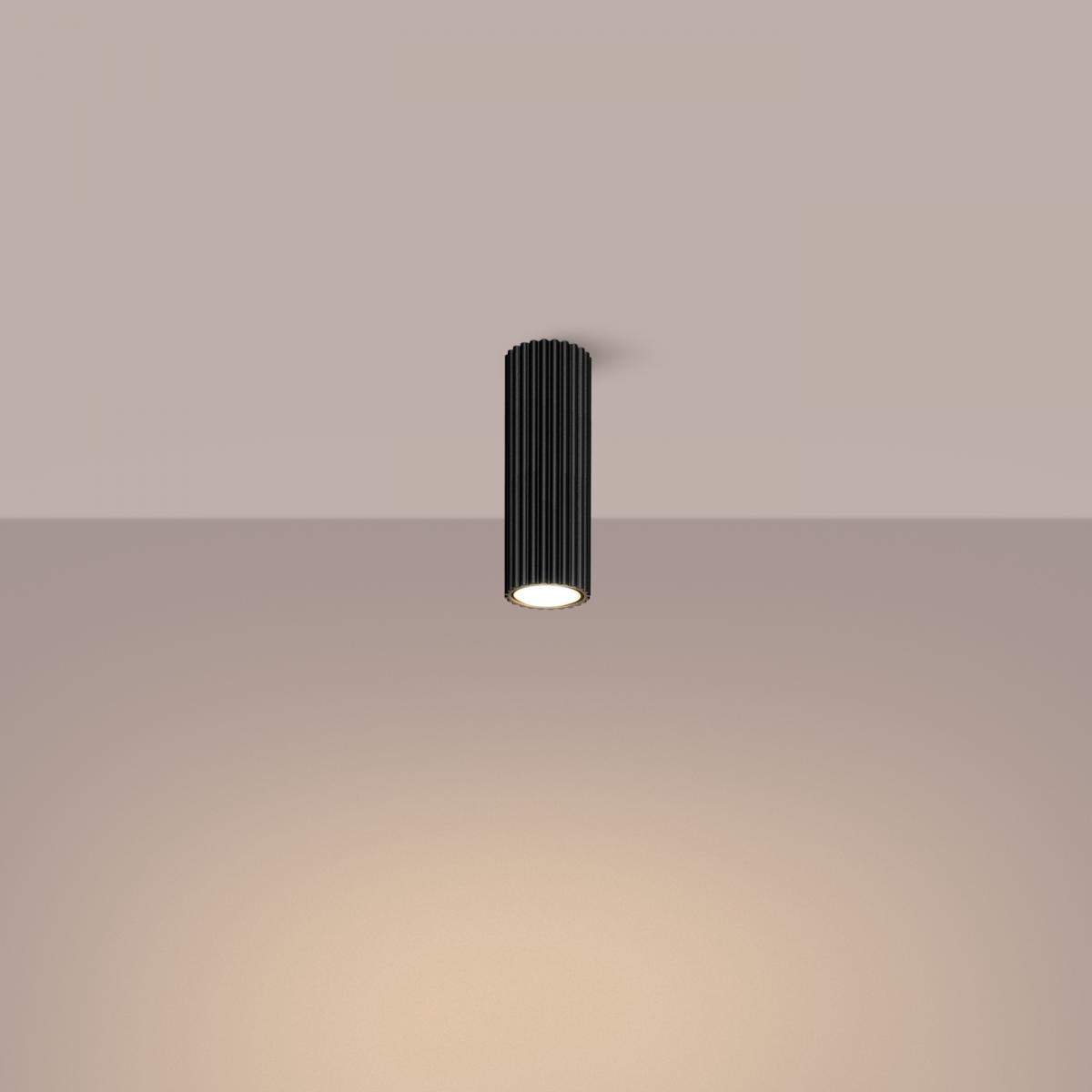 Sollux Lámpara de techo KARBON 20 negra N/A