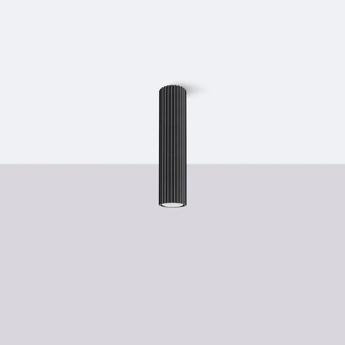 Sollux Lámpara de techo KARBON 30 negra N/A