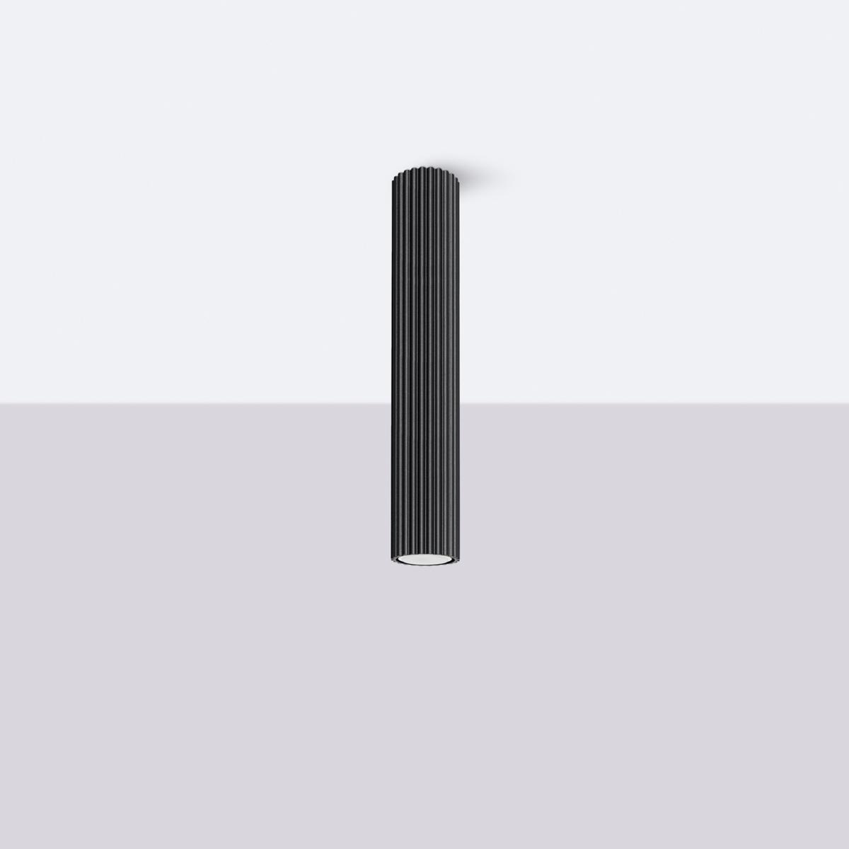 Sollux Lámpara de techo KARBON 40 negra N/A