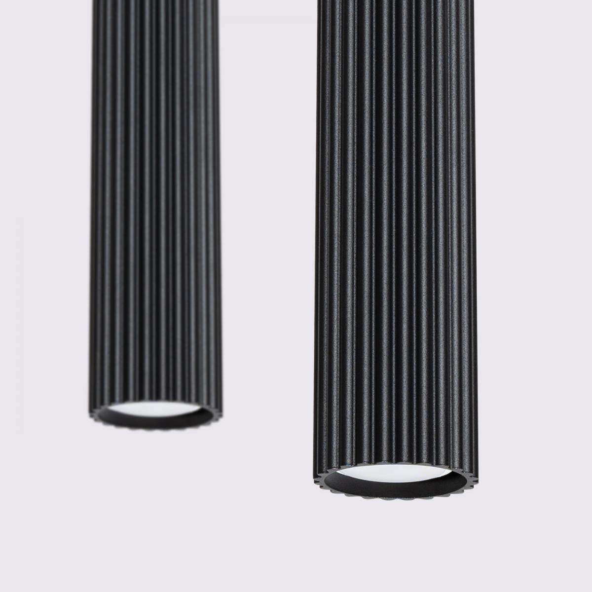 Sollux Lámpara colgante KARBON 2 negra N/A