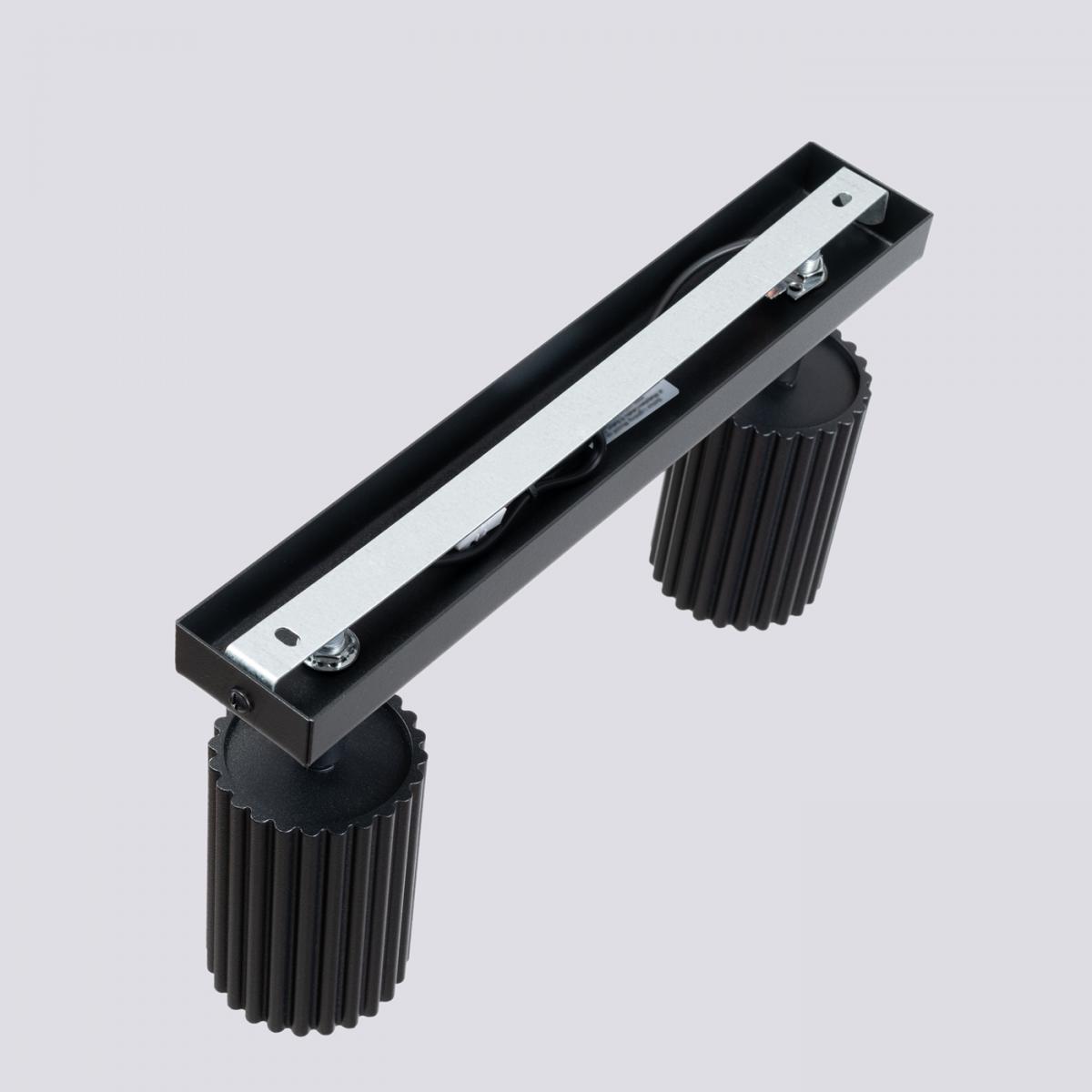 Sollux Lámpara de techo KARBON 2 negra N/A