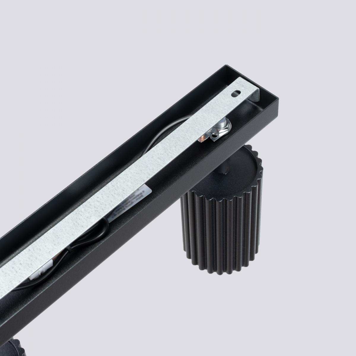 Sollux Lámpara de techo KARBON 3L negra N/A